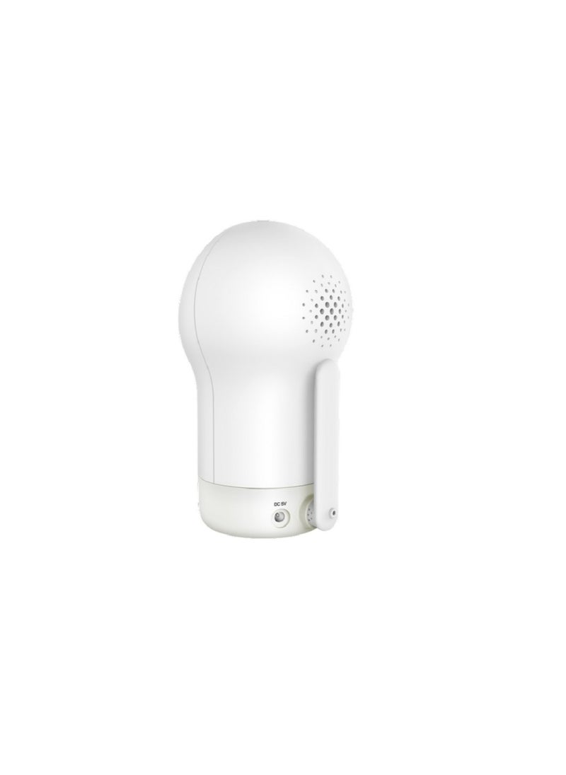 hubble connected - Hubble Connected Nursery Pal Glow+ - Smart Baby Monitor For Infants/Babies With Wireless Security Video Camera For Nursery - 5 Inch Full Hd Parent Unit, 2 - Way Talk, Sleep Trainer,Infrared Night Vision - White - Image 1