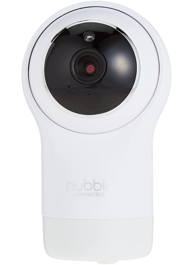hubble connected - Hubble Connected Nursery Pal Glow+ - Smart Baby Monitor For Infants/Babies With Wireless Security Video Camera For Nursery - 5 Inch Full Hd Parent Unit, 2 - Way Talk, Sleep Trainer,Infrared Night Vision - White - Image 1