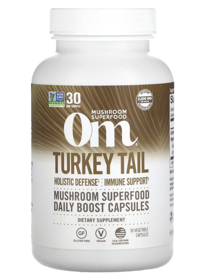 Om Mushrooms Turkey Tail 90 Vegetable Capsules