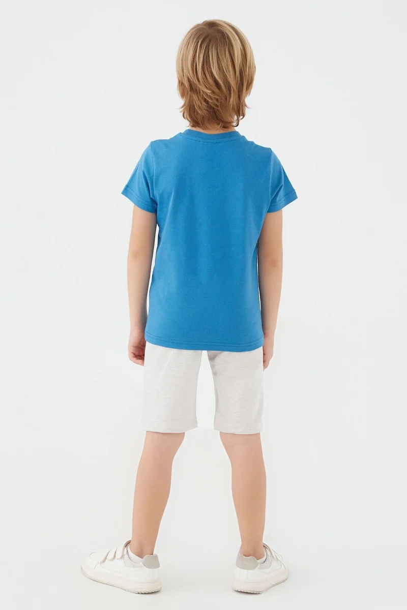 U.S. Polo Assn. U.S. Polo Assn. Boys Blue Bermuda Set