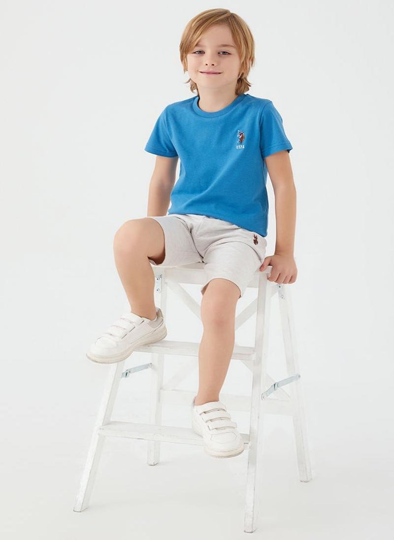 U.S. Polo Assn. U.S. Polo Assn. Boys Blue Bermuda Set - Image 1