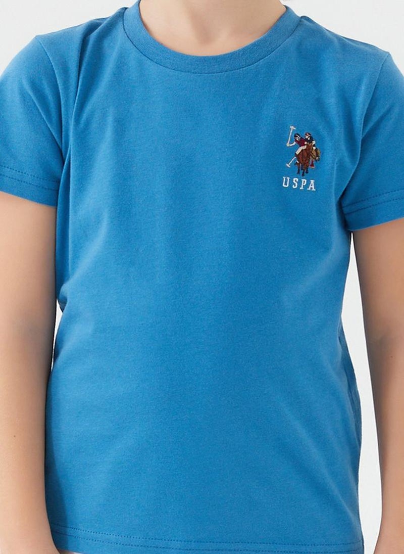 U.S. Polo Assn. U.S. Polo Assn. Boys Blue Bermuda Set - Image 4