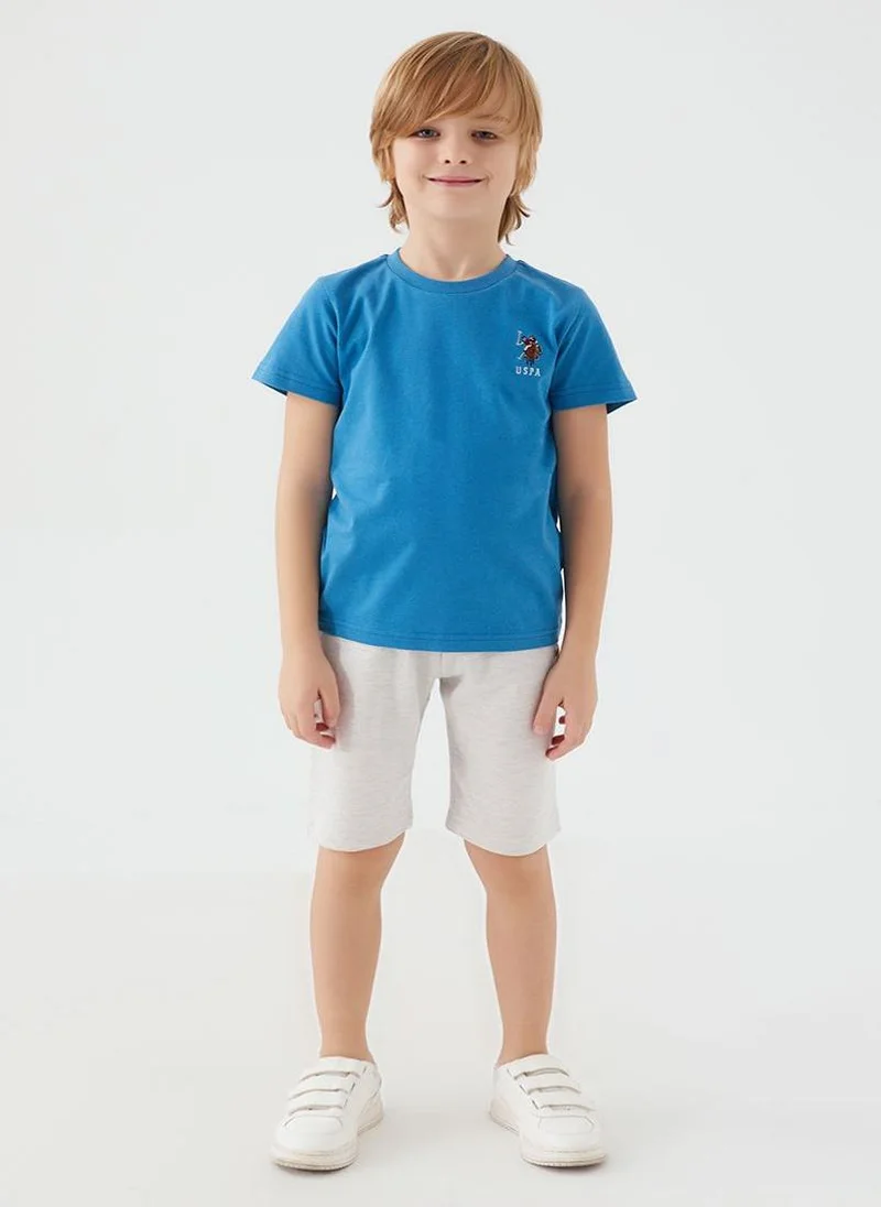 U.S. Polo Assn. U.S. Polo Assn. Boys Blue Bermuda Set