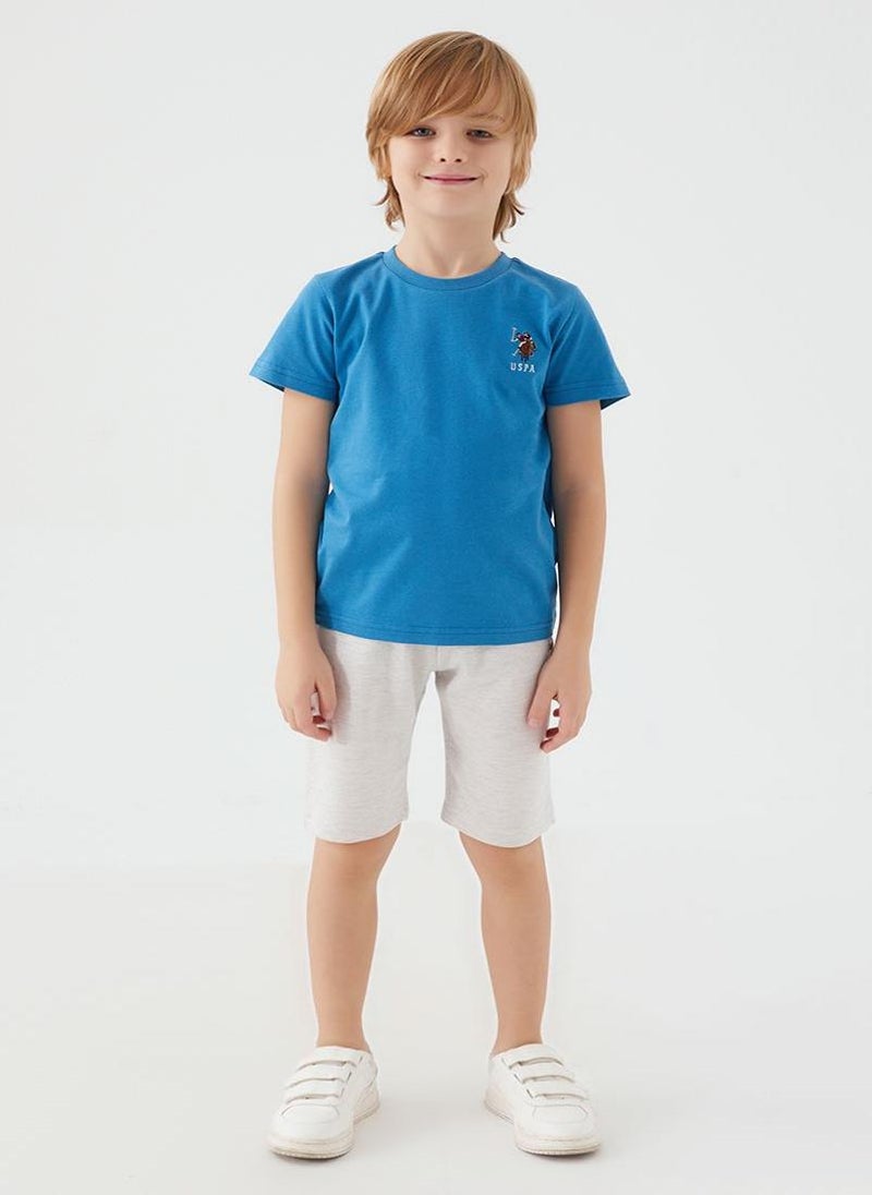 U.S. Polo Assn. U.S. Polo Assn. Boys Blue Bermuda Set - Image 3