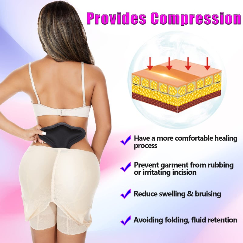 JNATER Lipo Foam Back Board, BBL Lumbar Molder, Lipo Board Post Surgery, BBL Post Surgery Supplies, Back Compression Lipo Foam Board, Tabla Moldeadora for BBL & Liposuction Post Surgery Recovery(Black) - Image 2