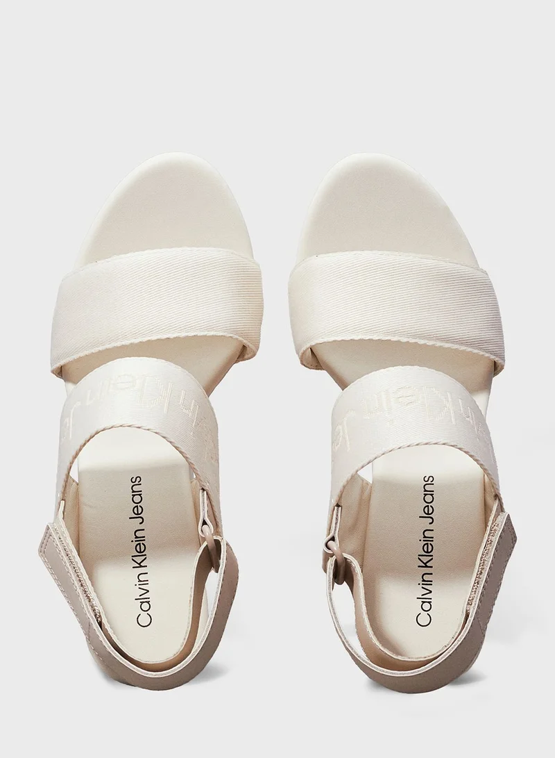 Calvin Klein Jeans Multi Strap Wedge Sandals
