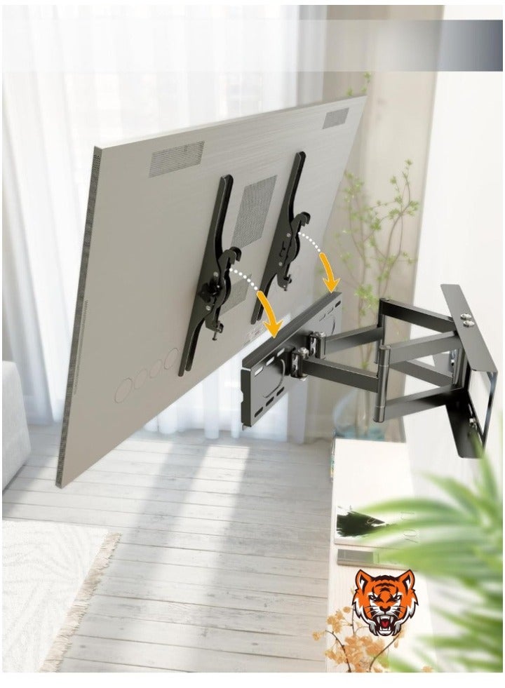TIGER حامل تلفاز قابل للإمالة والدوران لشاشات LED وLCD وOLED المنحنية والمسطحة من 30'' إلى 65''، تركيب جداري عالمي لمقاييس VESA من 200x200mm إلى 400x400mm - Image 2