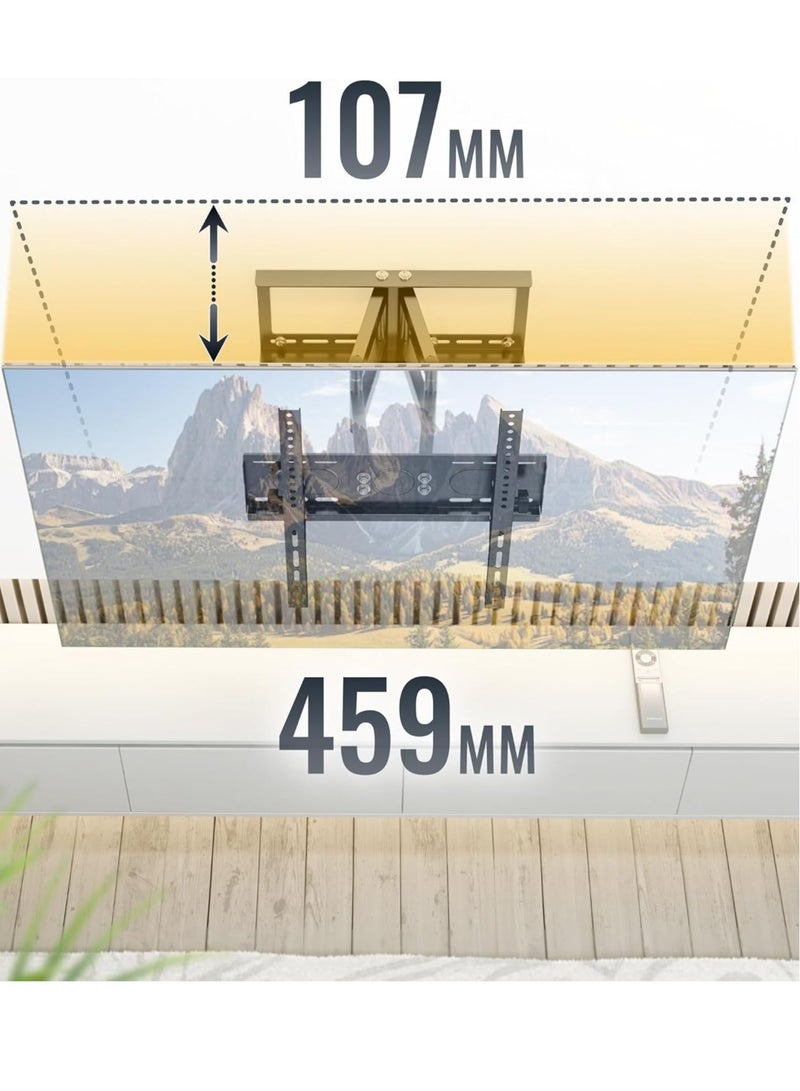 TIGER حامل تلفاز قابل للإمالة والدوران لشاشات LED وLCD وOLED المنحنية والمسطحة من 30'' إلى 65''، تركيب جداري عالمي لمقاييس VESA من 200x200mm إلى 400x400mm - Image 4