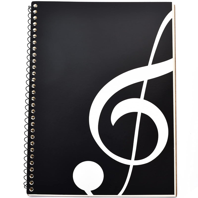 MOREYES Music Notebook Composition Manuscript Staff Notebook with 100 Pages 10.24x7.5 inch/26x19cm (Music clef notebook) - Image 1