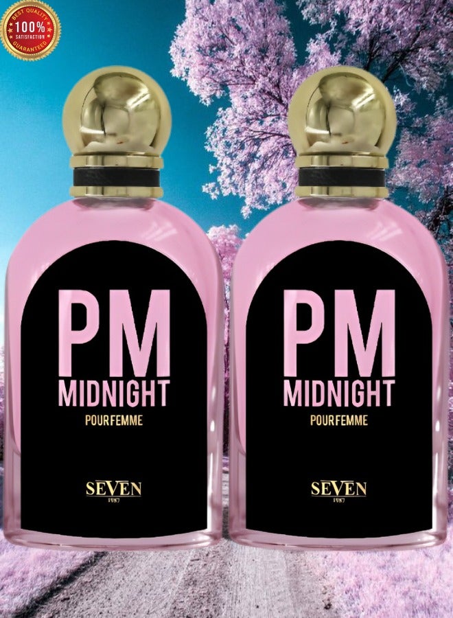 Seven 2 Pieces Pm Midnight Perfume For Women 100ml EDP - Image 1
