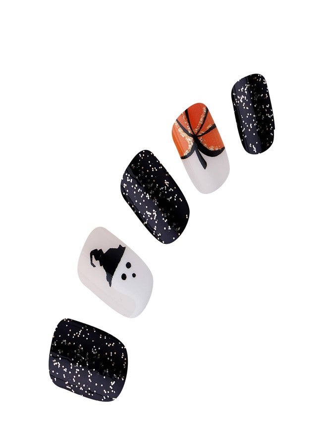 Dashing Diva Magic Press Nails - Ghost Town | Short, Square Press On Nails | Long Lasting Stick On Gel Nails | Lasts Up to 7 Days | Contains 30 Stick On Nails, 1 Prep Pad, 1 File… - Image 3