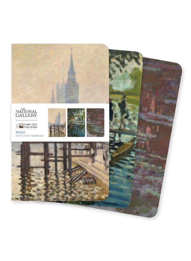 National Gallery: Monet Set of 3 Mini Notebooks  - Image 1