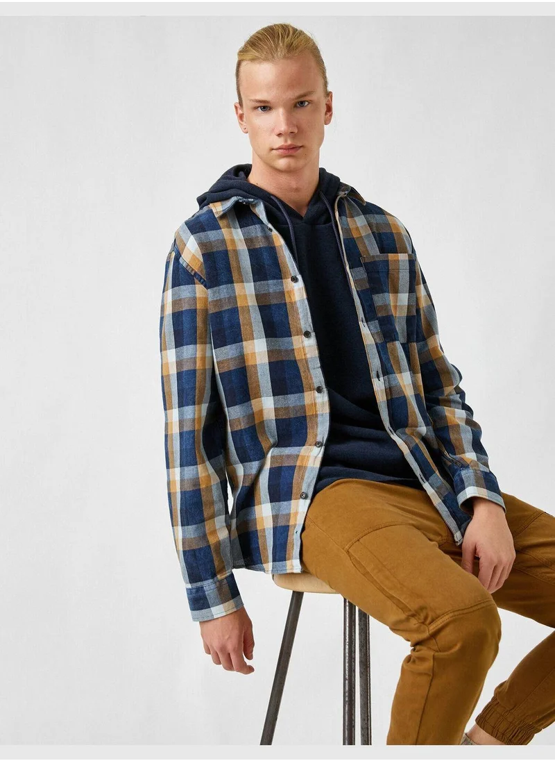 KOTON Check Shirt Cotton