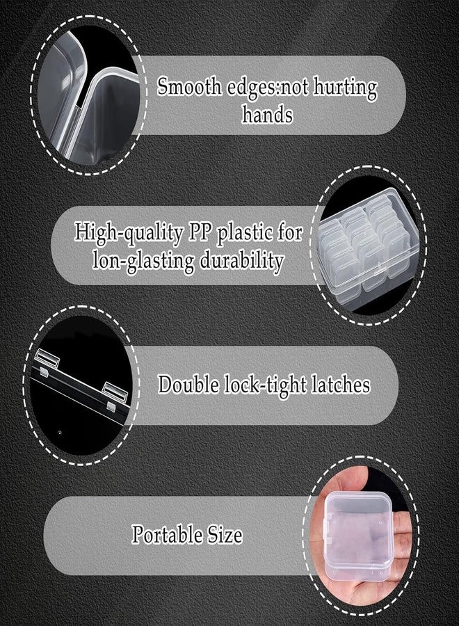 FEXONXA 15 Pcs Jewellery Organisers Transparent Jewellery Box with 15 Mini Storage Boxes | Earring Organizer Box for Rings, Beads, Nail Art & Small Accessories | Durable BPA-Free Storage Organizer - Image 4