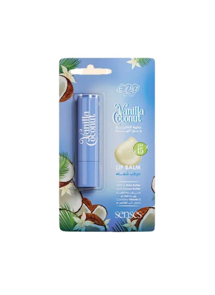 Eva EVA SENSES LIP BALM SPF15 (VANILLA & COCONUT) 4GM. 