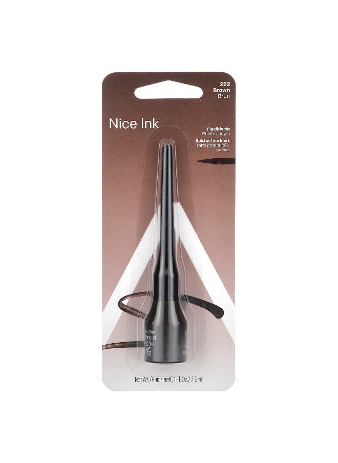 Almay Almay, Nice Ink, Liquid Eyeliner, 222 Brown, 0.1 fl oz (2.9 ml)  - Image 2