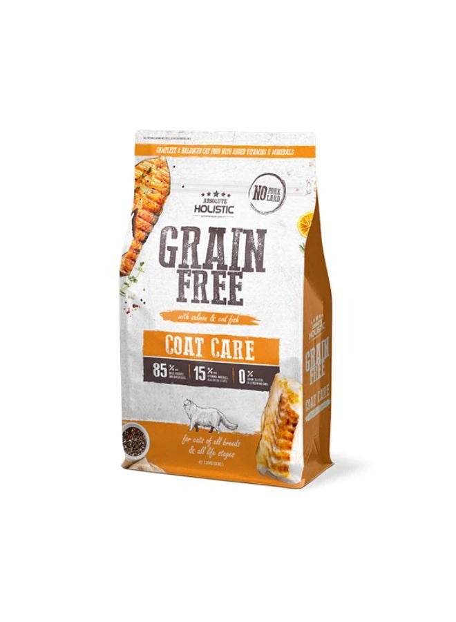 Absolute Holistic Fur Care Salmon and Cod Dry Food for All Stages of Cats' Life 1.3 kg - Image 1