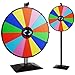 T-Sign TSIGN 24 Inch Dual Use Spinning Prize Wheel 14 Slots Color Tabletop and Floor Roulette Wheel of Fortune with Dry Erase Marker and Eraser Win The Fortune Spinner Game for Carnival Trade Show - Image 4