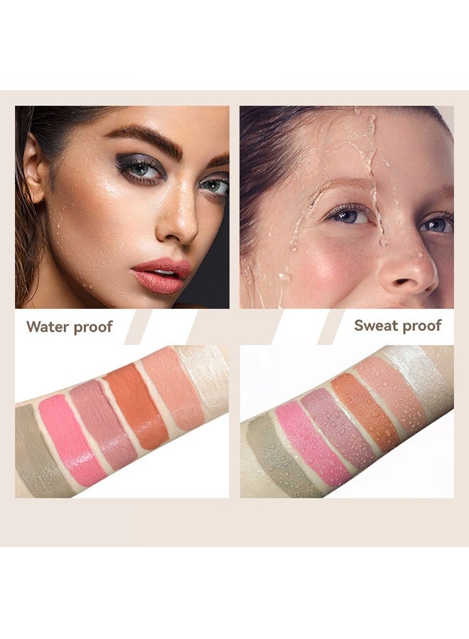 Julystar Velvet liquid blush,3 in 1 Cream Liquid, Blush&Lipstick&Eyeshadow, Moisturizing and Delicate Long Lasting Makeup Retention(04#Maiden) - Image 4