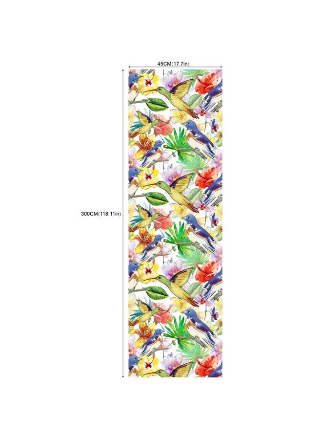 Bluejw Wallpaper Flowers And Birds Green Plant Self-adhesive Wallpaper Living Room Background Transformation Roll Wallpaper RW236-250 - Image 1