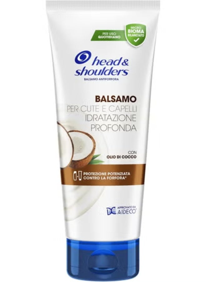 Head & Shoulders Anti-Dandruff Conditioner for Dry Skin and Hair, Deep Hydration, Treatment Against Dandruff, Deeply Moisturizing, Dermatologically Tested, 220 ml - Image 2