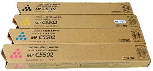 Ricoh 841751, 841752, 841753, 841754 4 Pack -Color Complete Toner Cartridge Set for MP C4502, MP C5502, Multicolor - Image 4