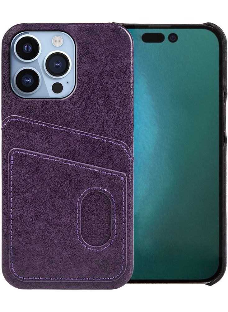 Loquat Suitable For Iphone14pro Mobile Phone Shell Card Anti-fall Max Back Cover Double Card Bag 