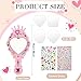 Liliful 12 Pack Princess Foam Mirror Kits Decorate Your Own Princess Mirrors Party Supplies Kids Unbreakable Toy Crafts for Girls Party Favors Birthday DIY Decorations StylishPinkBluePurple - Image 4
