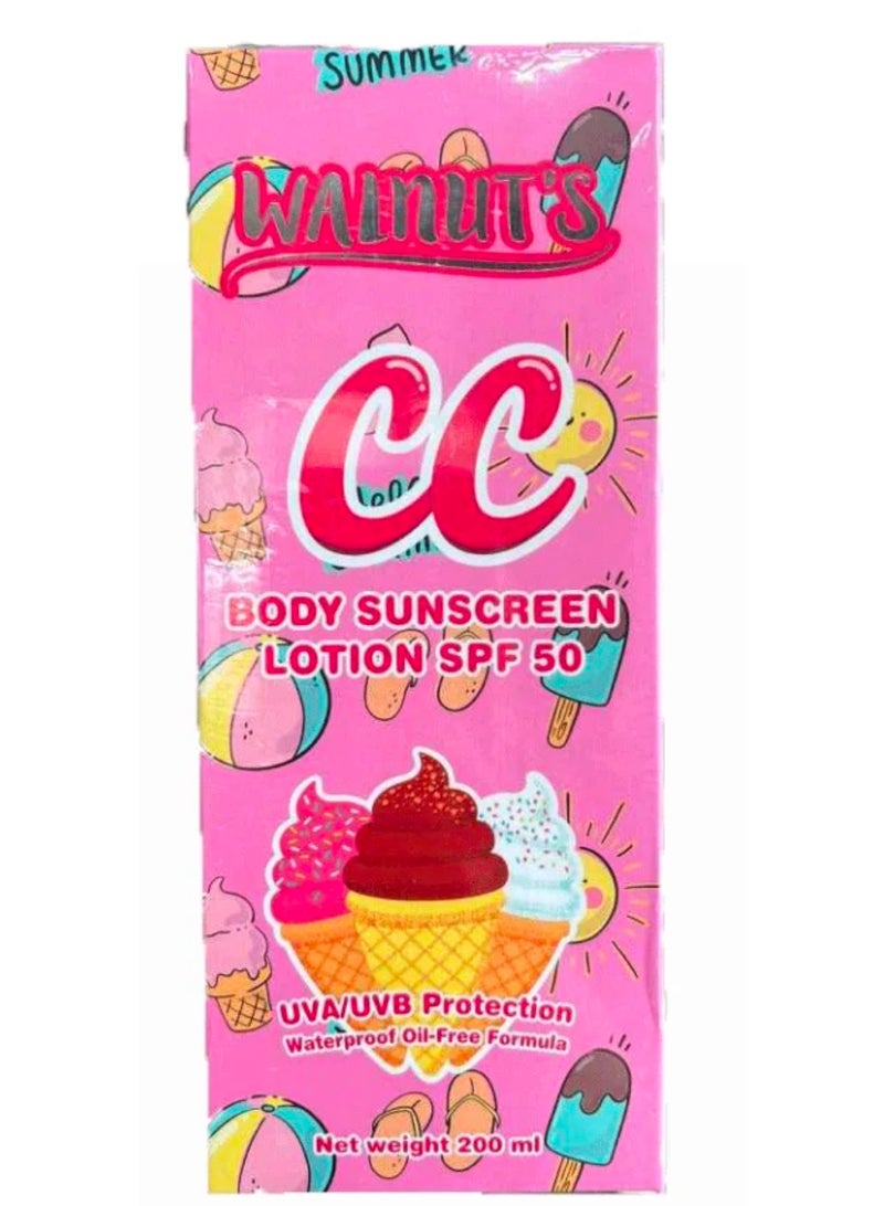 Cc WALNIIT S CC BODY SUNSCREEN LOTION 206ML - Image 1
