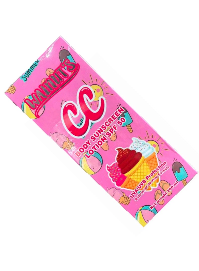 Cc WALNIIT S CC BODY SUNSCREEN LOTION 206ML - Image 2