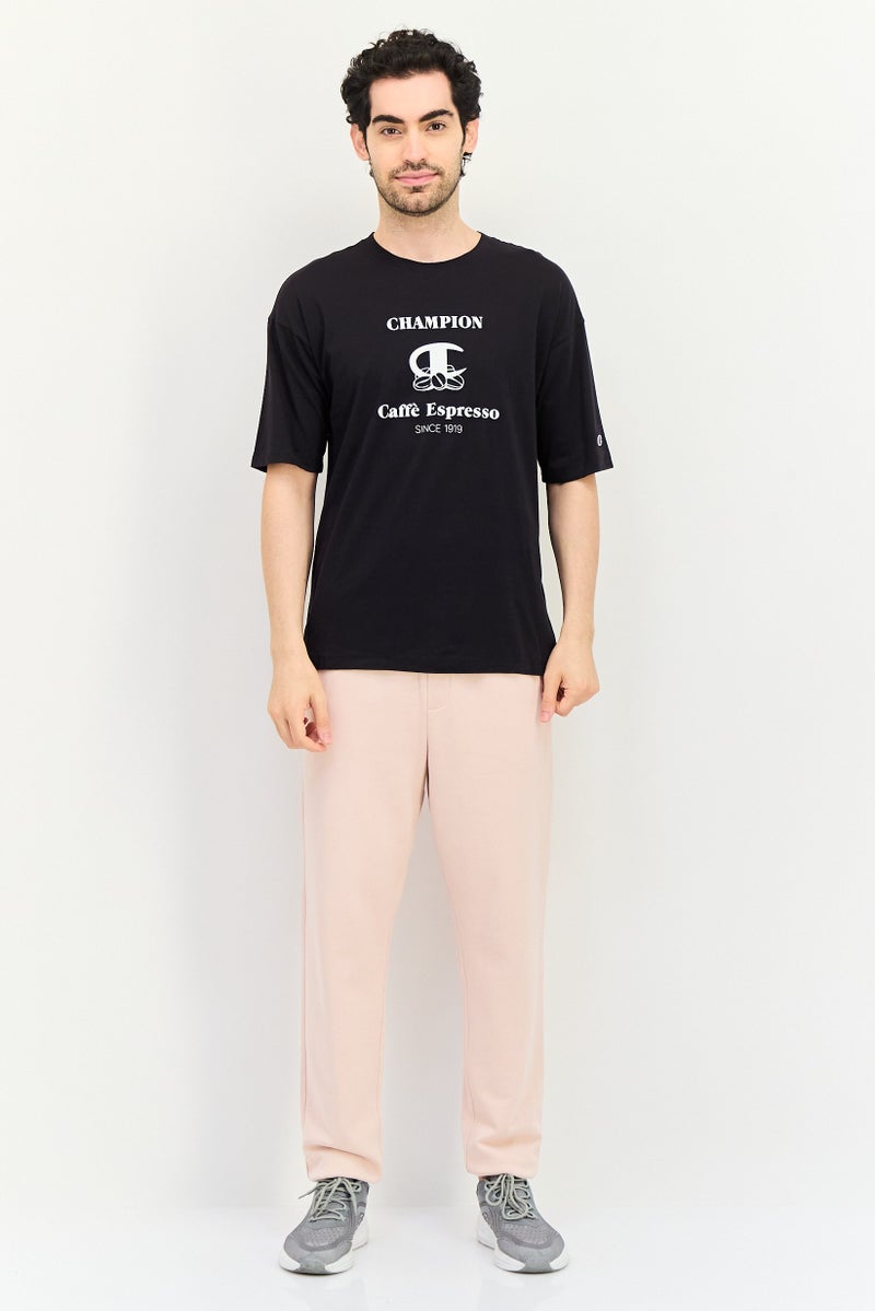 Champion Men Sportswear Fit Brand Logo Short Sleeve Outdoor T-Shirt, Black - Image 4