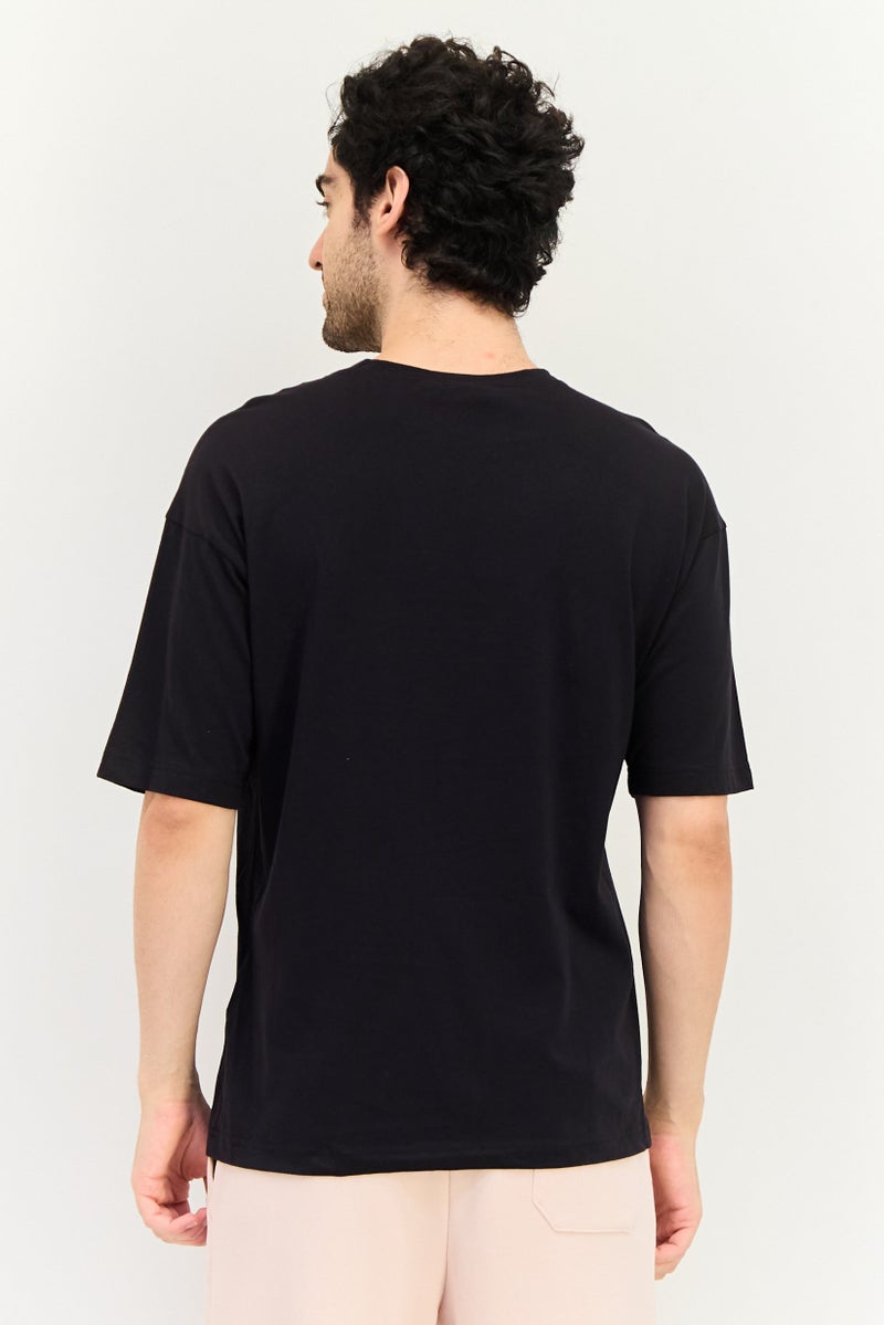 Champion Men Sportswear Fit Brand Logo Short Sleeve Outdoor T-Shirt, Black - Image 2