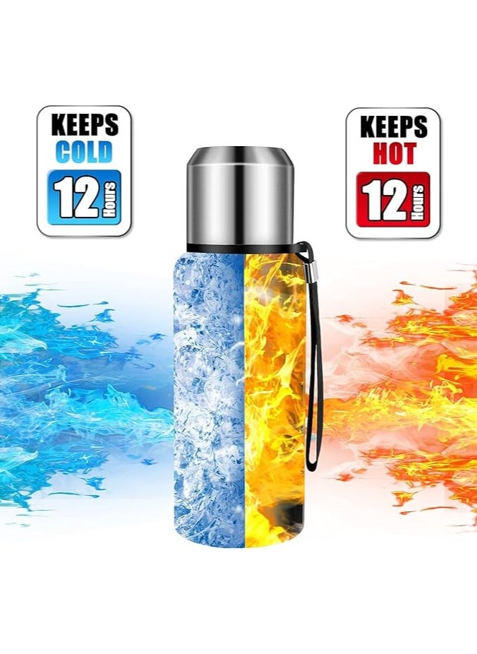 TYCOM Thermal Insulated Water Bottle 1000 ML With LED 316 Stainless Steel Double Wall Vacuum insulated Water Bottles for Hot Cold Water Gym Bottle Flask Bottle LED Display Black  - Image 4