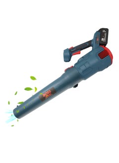 1000W Home Garden Solution: High-Performance 118VF Cordless Leaf Blower Kit - 317 CFM, 2x 5.0Ah Batteries, Charger, 2 Tubes, 2-Speed Control