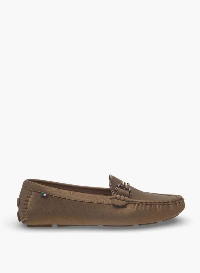 Renzo Ruganni GOLD Women Slip-On Loafers for Women | Best Price UAE