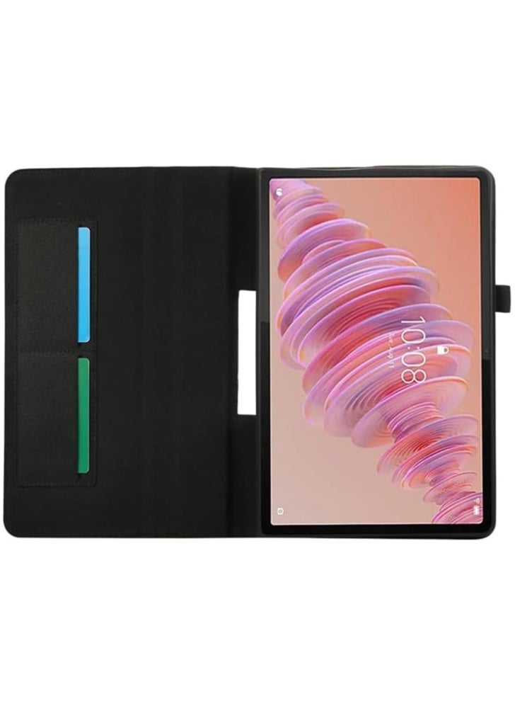 General - Lenovo Tab Plus 11.5-inch 2024 (TB351FU) Case,TPU Bumper Folio Protective Cover Soft Fabric Wallet Stand Tablet Shell For Lenovo Tab Plus 11.5 - Image 1