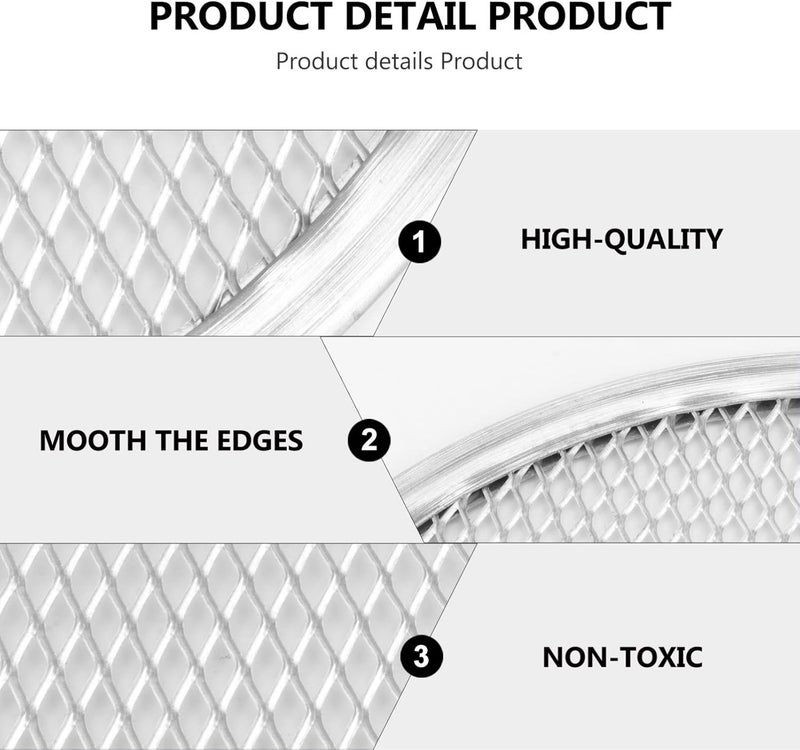 woobles Pizza Pan Aluminum Pizza Mesh Baking Screen Aluminum Mesh Pizza Screen Pizza Mesh Baking Trays for Home Kitchen Restaurant Supplies Kitchen Tool (18 Inches) Grill Tools 45.7CM - Image 4
