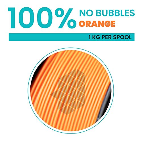 Tesseract Premium TPU 1.75mm 3D Printing Filament | Dimensional Accuracy +/- 0.03mm | Compatible with Most FDM Printers | 1 KG 3D Printer Filament - TPU Orange (Quantity 1) - Image 3