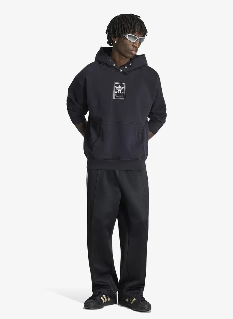 Adidas Originals BLACK Elevated Graphic Hoodie for Men | Best Price UAE
