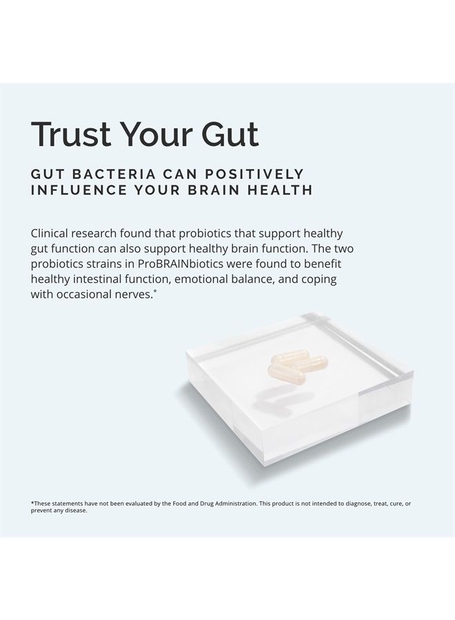 BRAINMD Dr Amen BrainMD ProBRAINbiotics - 3 Billion CFU, 60 Capsules - Promotes Gut Health - Gluten Free - 60 Servings - Image 2