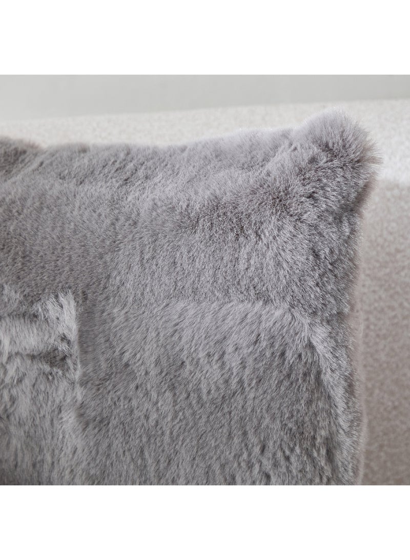Home Box Faux Rabbit Fur Cushion 45 x 45 cm  - Image 2
