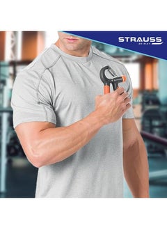 STRAUSS Adjustable Hand Grip| Adjustable Resistance (10Kg - 40Kg) | Hand Gripper For Home & Gym Workouts | Perfect For Finger & Forearm Hand Exercises For Men & Women (Black/Orange)  - Image 5