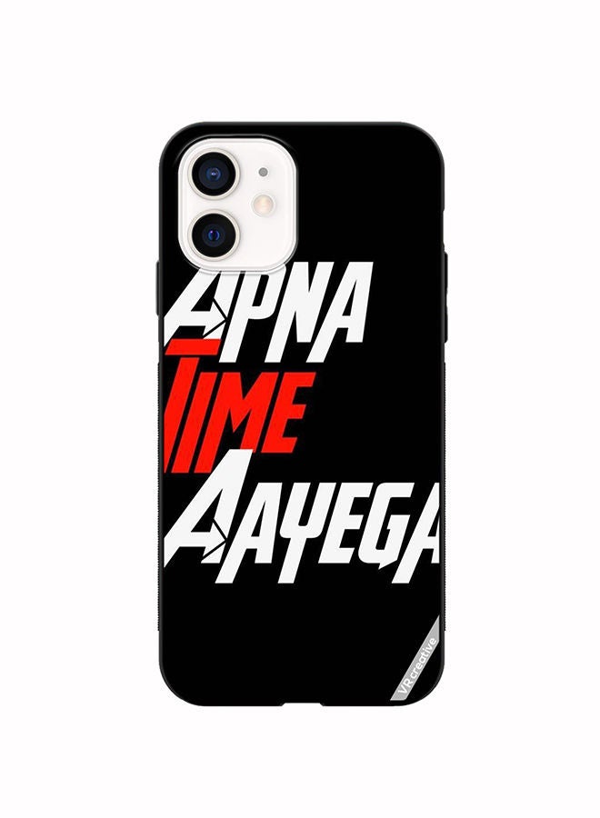VR CREATIVE Protective Case Cover For Apple iPhone 12 mini Apna Time Ayega Design Multicolour - Image 1