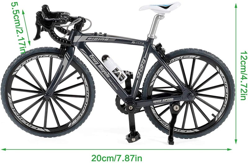 Magicwand 1:8 Scale【Toy-Miniature】 Die-Cast Alloy Based Racing Toy Bicyle Fully Working Model for Collectors 【Black】 - Image 3
