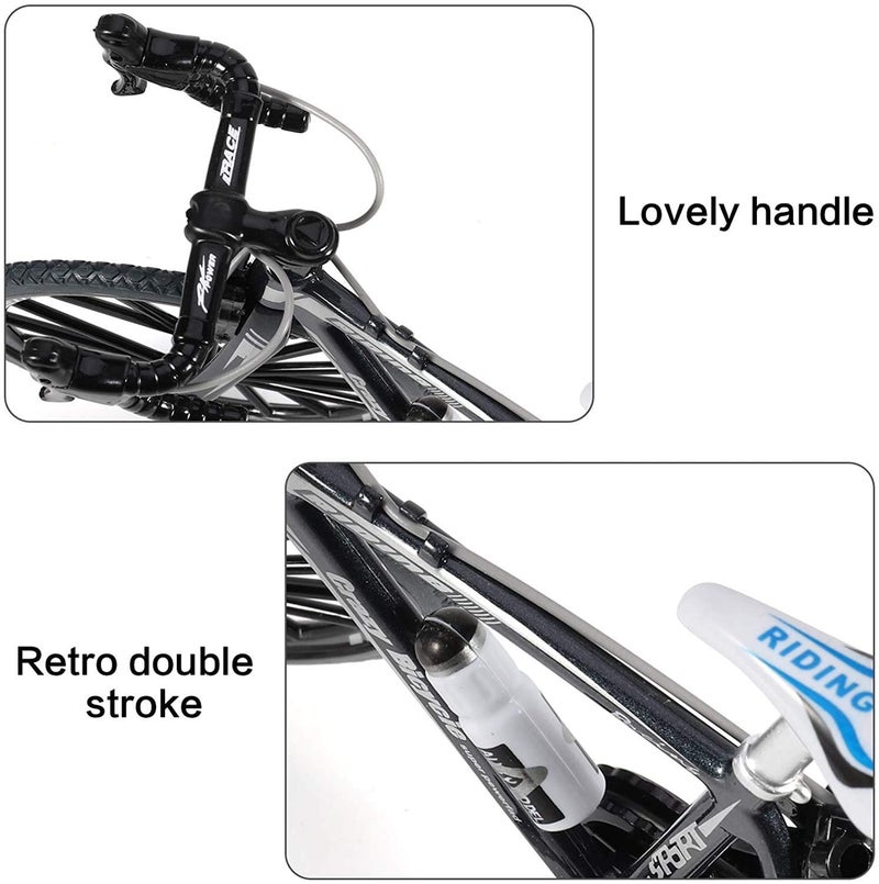 Magicwand 1:8 Scale【Toy-Miniature】 Die-Cast Alloy Based Racing Toy Bicyle Fully Working Model for Collectors 【Black】 - Image 4