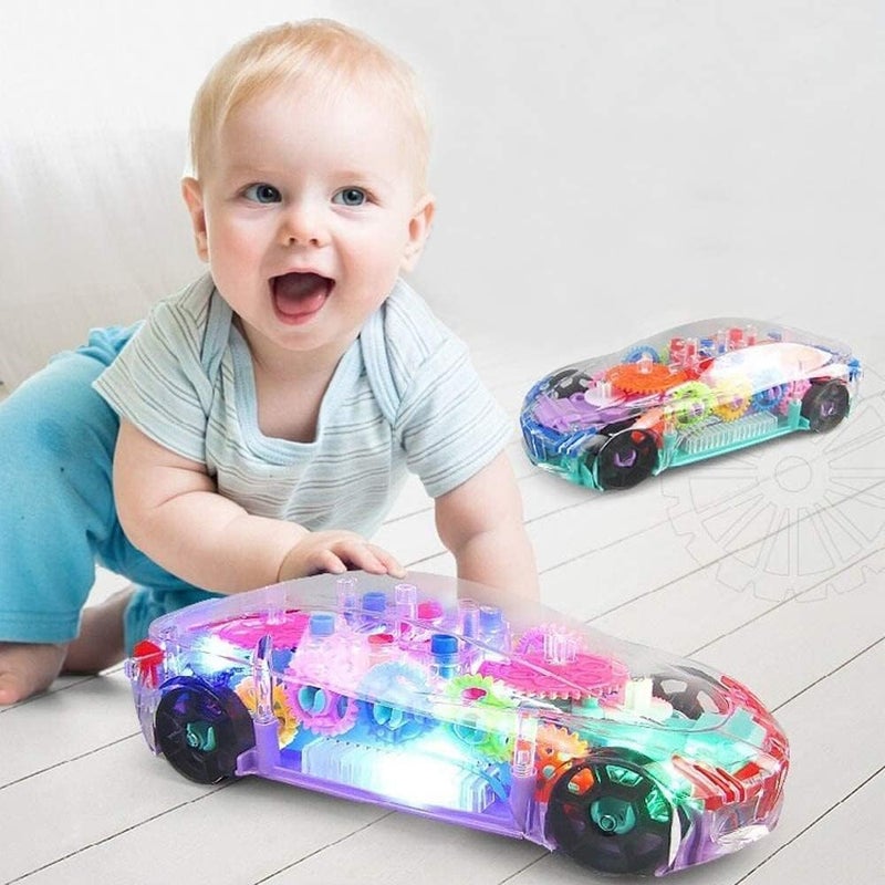 divine man Transparent Concept Car 3D Super Car Toy For Kids With 360 Degree Rotation, Gear Simulation Mechanical Car, Sound And Light Toys For Kids Boys And Girls - Image 3