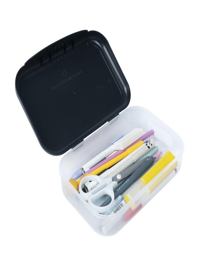 ZIPIT Recycled Plastic Pencil Box for Boys, Large Capacity Pencil Case for School, Durable Stationery Organizer Box, Dino - Image 4