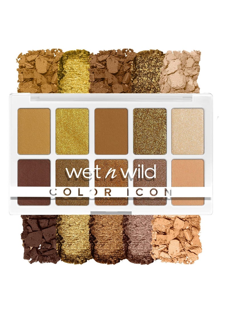 Wet & Wild - Wet n Wild Color Icon 10 Pan Palette, Eyeshadow Palette, 10 Richly Pigmented Colors For Everyday Makeup, Long Lasting And Easy To Blend Formula, Call Me Sunshine, 0.42 Ounce (Pack of 1) - Image 1
