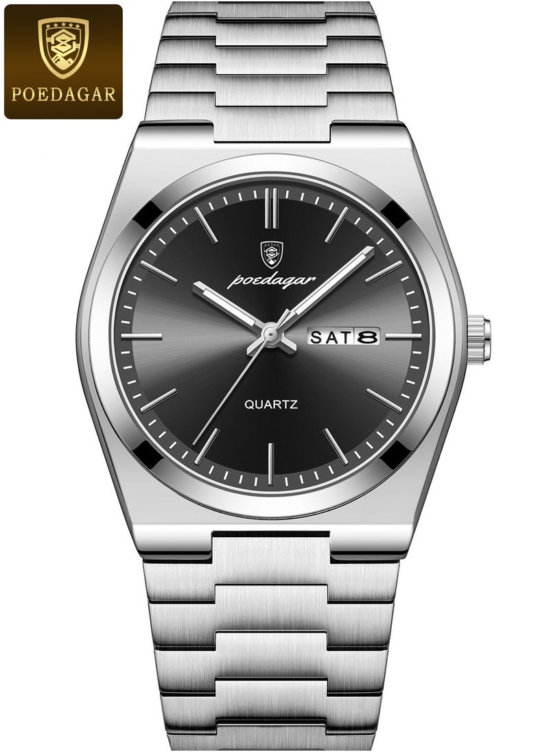 POEDAGAR Man Watch,Waterproof Luminous Men's Watch Quartz-40mm  - Image 1