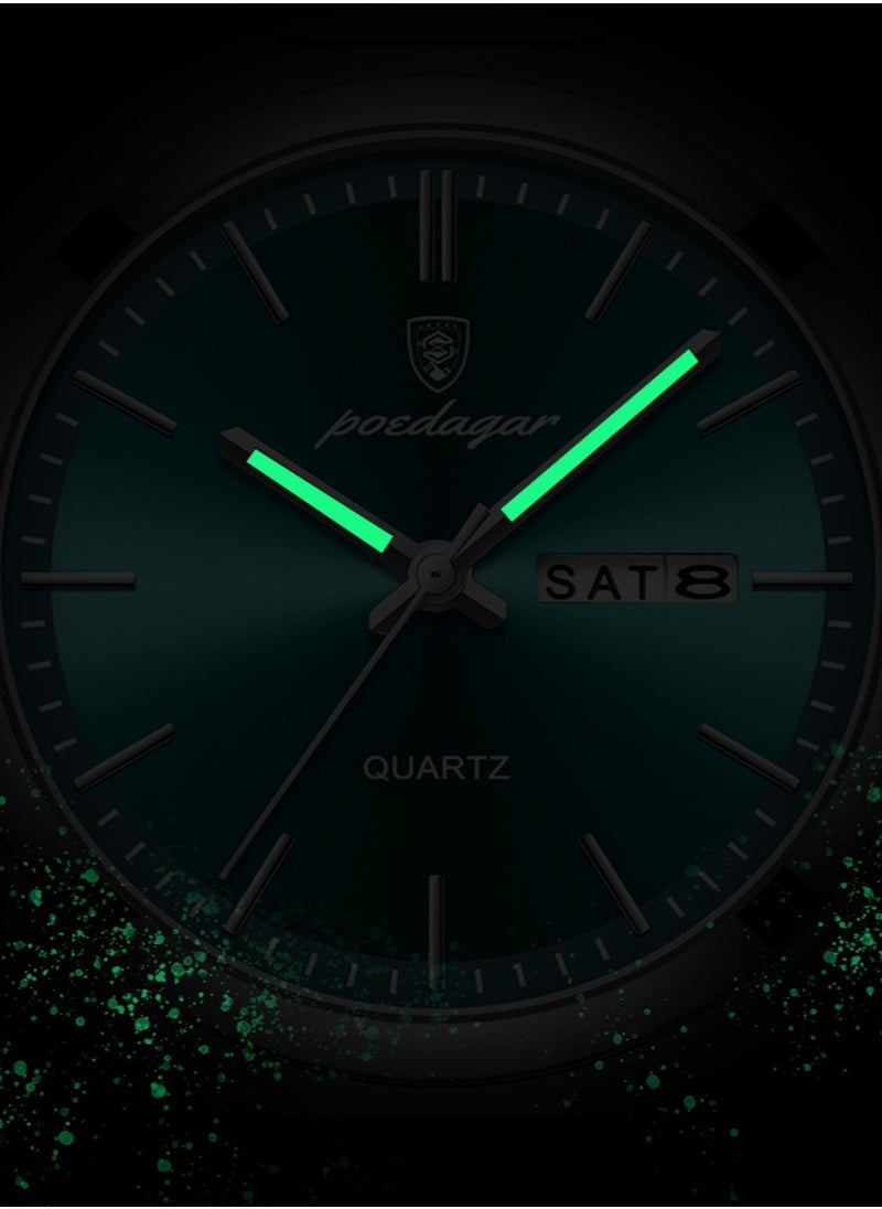 POEDAGAR Man Watch,Waterproof Luminous Men's Watch Quartz-40mm  - Image 5